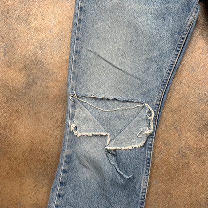 Vintage LEVI'S 581 Jeans W34 L34 Mens Regular Fit Straight Blue