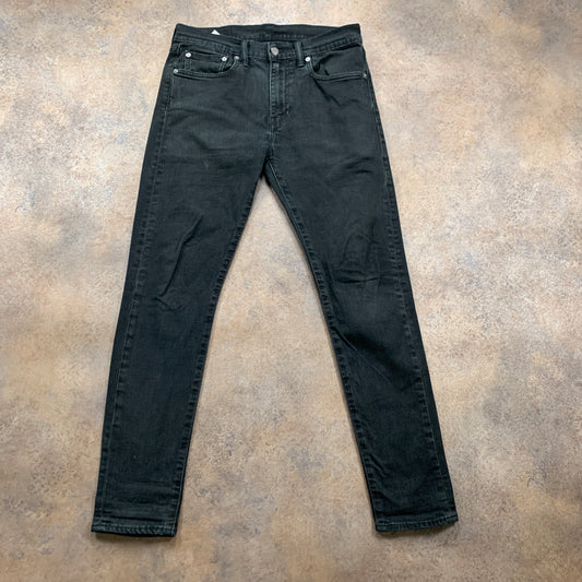 LEVI'S 512 Jeans W31 L30 Mens Slim Fit Tapered Black