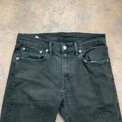 LEVI'S 512 Jeans W31 L30 Mens Slim Fit Tapered Black
