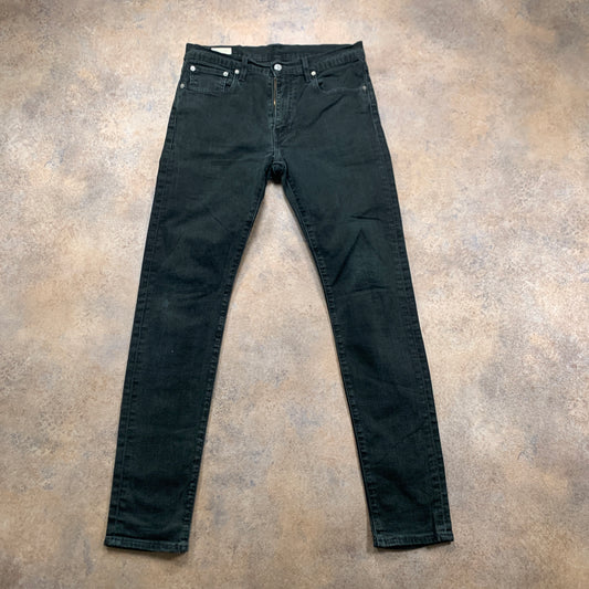 LEVI'S 512 Jeans W32 L31 Mens Slim Fit Tapered Black