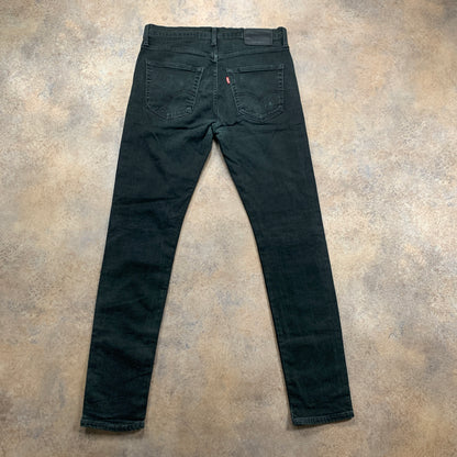 LEVI'S 512 Jeans W32 L31 Mens Slim Fit Tapered Black