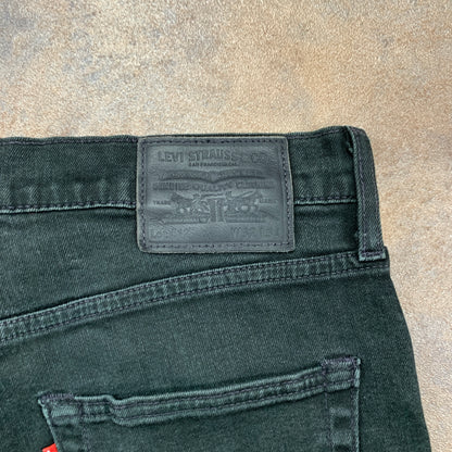 LEVI'S 512 Jeans W32 L31 Mens Slim Fit Tapered Black