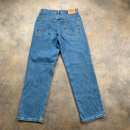 Vintage LEVI'S 550 Jeans W28 L30 Mens Relaxed Fit Straight Blue 90s