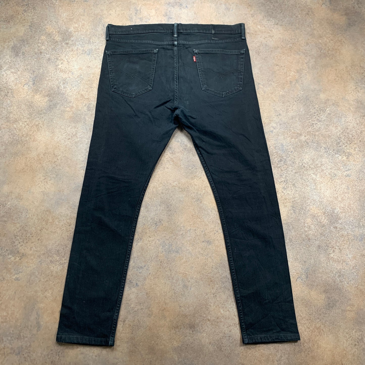 LEVI'S 541 Jeans W38 L32 Mens Slim Fit Tapered Black