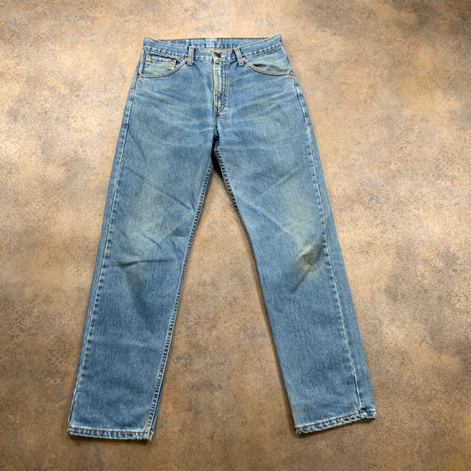 Vintage LEVI'S 521 Jeans W32 L32 Mens Regular Fit Straight Blue