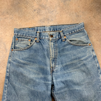 Vintage LEVI'S 521 Jeans W32 L32 Mens Regular Fit Straight Blue