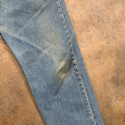Vintage LEVI'S 521 Jeans W32 L32 Mens Regular Fit Straight Blue