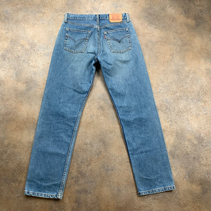 Vintage LEVI'S 521 Jeans W32 L32 Mens Regular Fit Straight Blue