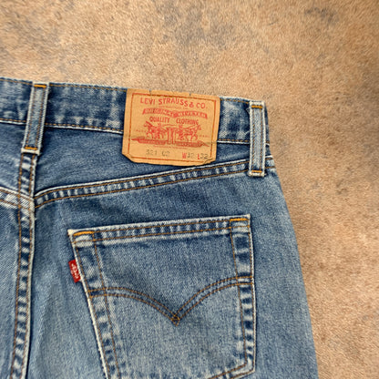 Vintage LEVI'S 521 Jeans W32 L32 Mens Regular Fit Straight Blue