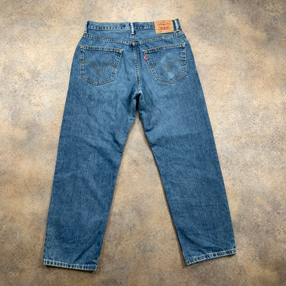 Vintage LEVI'S 550 Jeans W33 L28 Mens Relaxed Fit Straight Blue