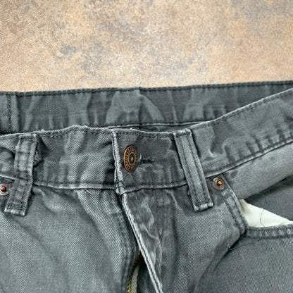 LEVI'S 505 Jeans W36 L30 Mens Regular Fit Straight Grey