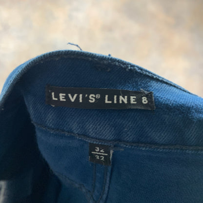 LEVI'S Line 8 Jeans W32 L32 Mens Slim Fit Straight Blue