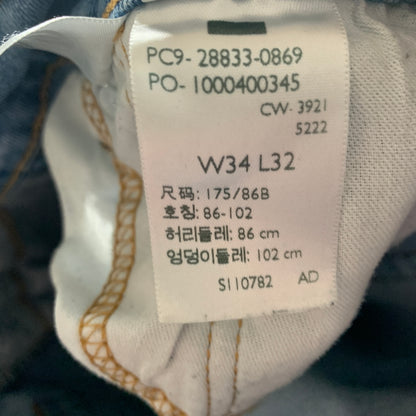 LEVI'S 512 Jeans W34 L30 Mens Slim Fit Tapered Blue