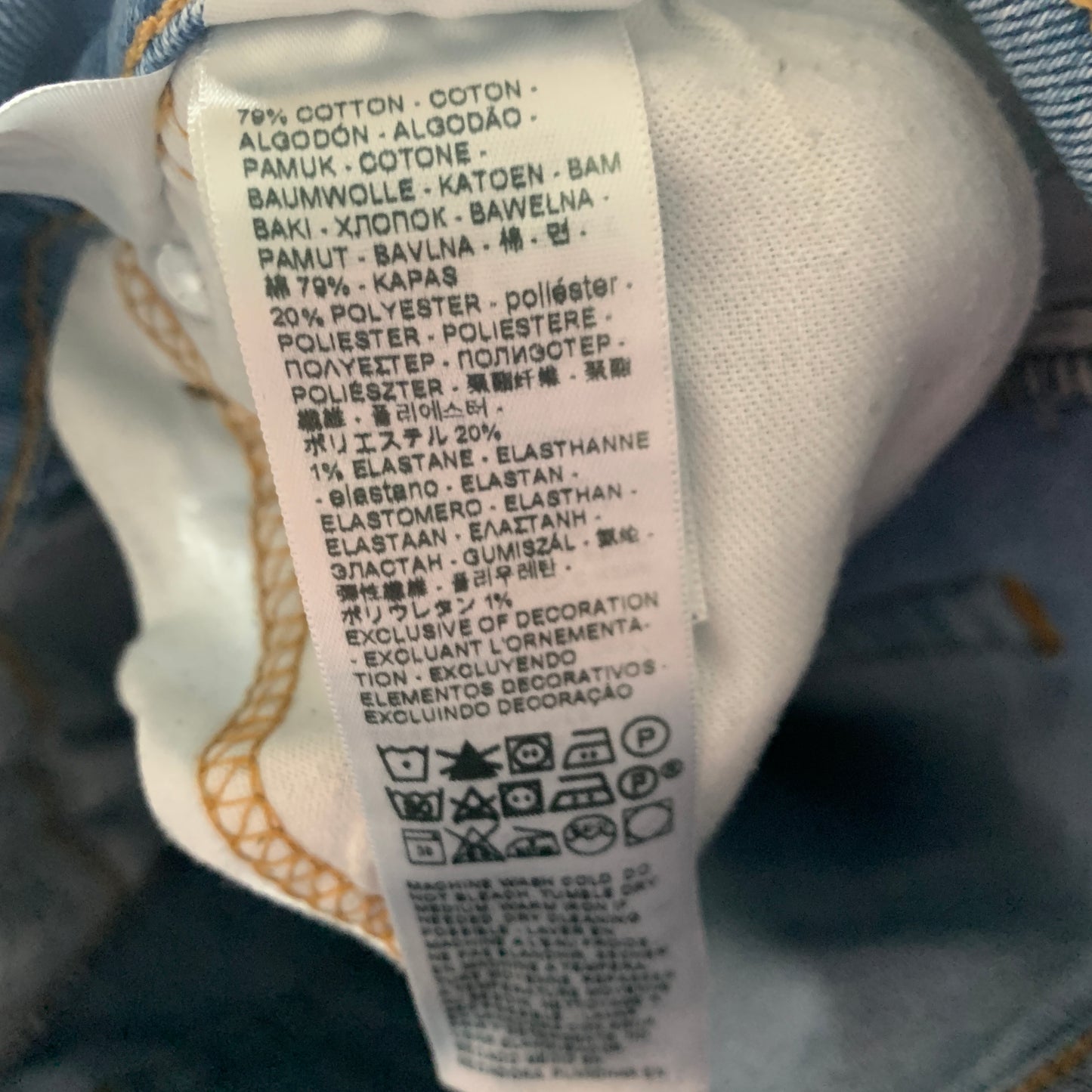 LEVI'S 512 Jeans W34 L30 Mens Slim Fit Tapered Blue