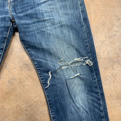 LEVI'S 502 Jeans W33 L30 Mens Slim Fit Tapered Blue