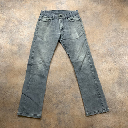 LEVI'S 514 Jeans W29 L28 Mens Regular Fit Straight Grey