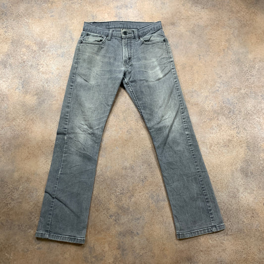 LEVI'S 514 Jeans W29 L28 Mens Regular Fit Straight Grey
