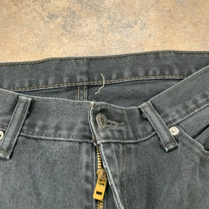 LEVI'S 505 Jeans W38 L30 Mens Regular Fit Straight Grey