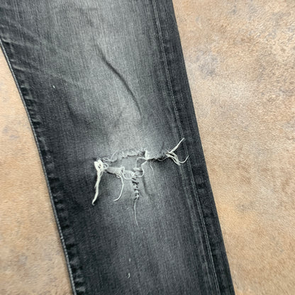 LEVI'S 513 Jeans W30 L33 Mens Slim Fit Grey