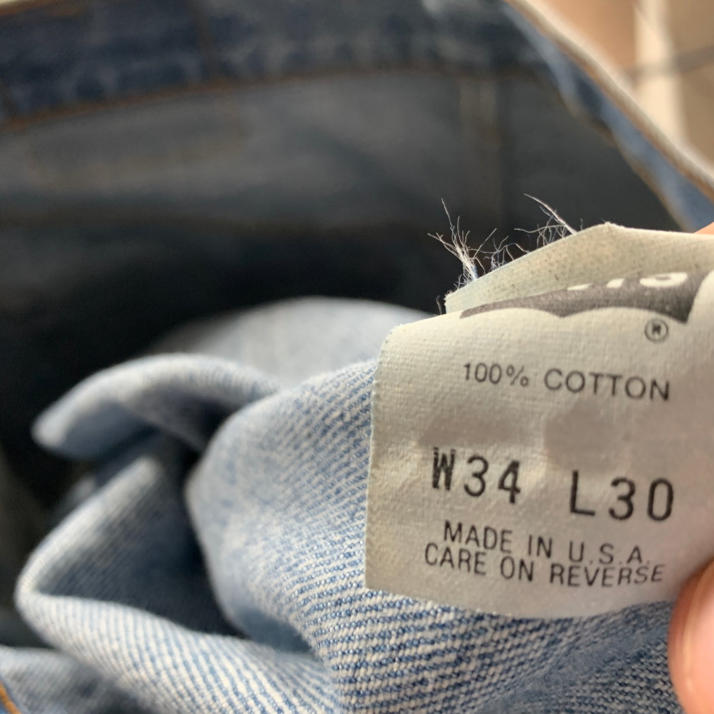 Vintage LEVI'S 501 Jeans W34 L26 Mens Regular Fit Straight Blue