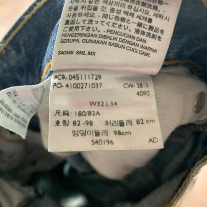 LEVI'S 511 Jeans W34 L31 Mens Slim Fit Blue Distressed