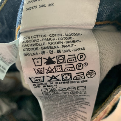 LEVI'S 511 Jeans W34 L31 Mens Slim Fit Blue Distressed