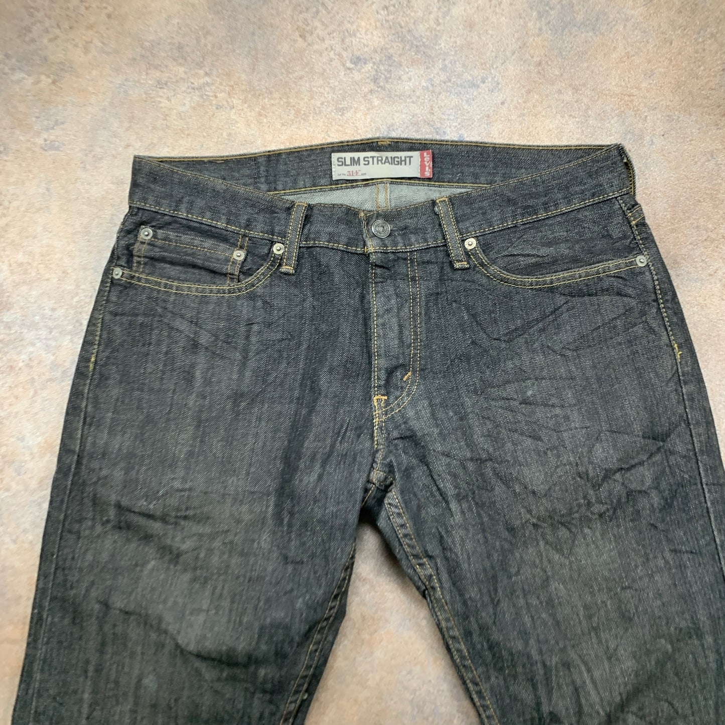 Vintage LEVI'S 514 Jeans W32 L30 Mens Regular Fit Straight Grey