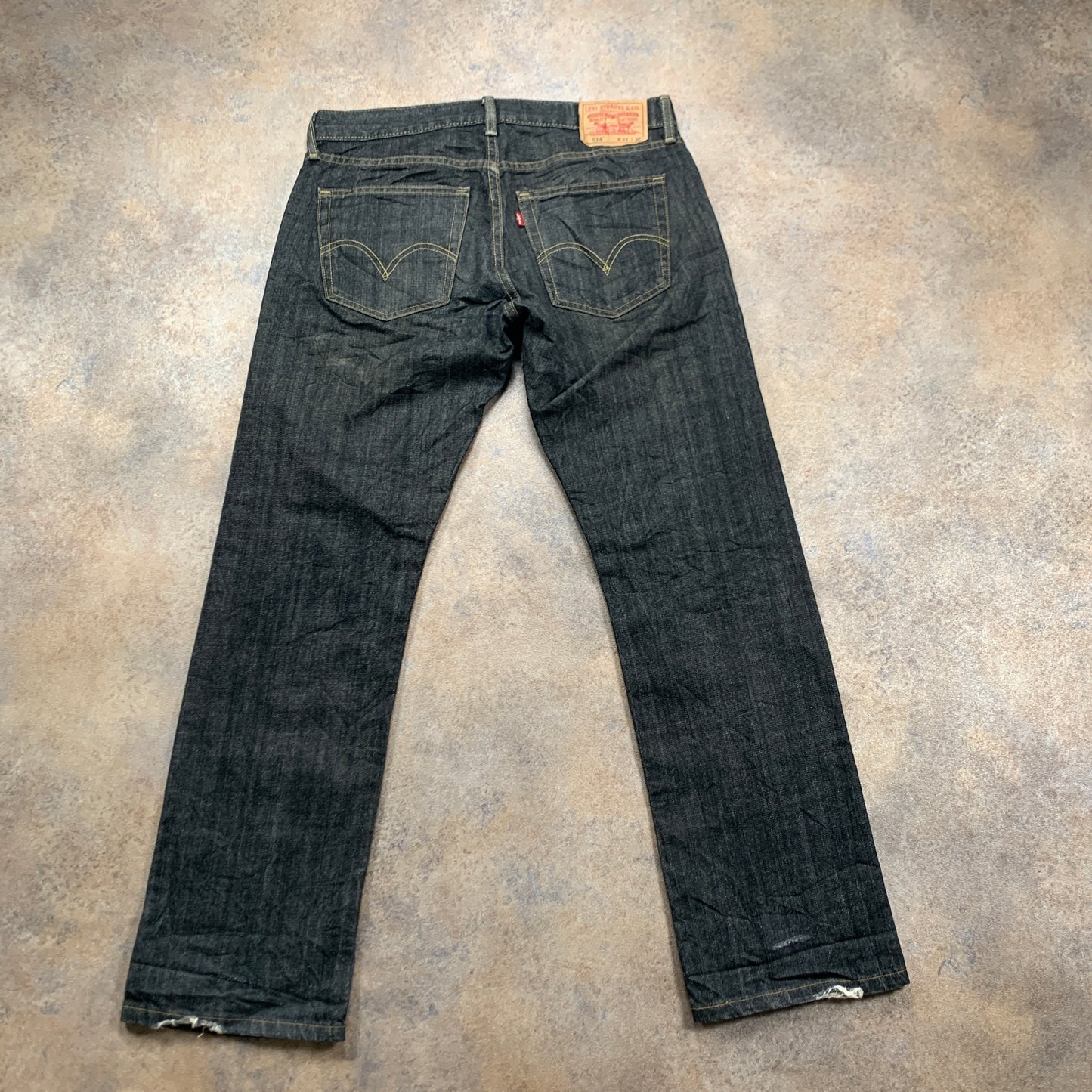 Vintage LEVI'S 514 Jeans W32 L30 Mens Regular Fit Straight Grey