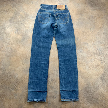 Vintage LEVI'S 501 Jeans W25 L31 Mens Regular Fit Straight Blue