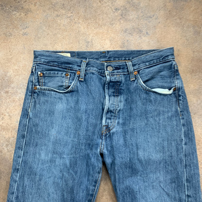 LEVI'S 501 Jeans W32 L30 Mens Regular Fit Straight Blue