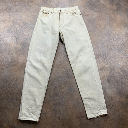 Vintage LEVI'S Jeans W33 L34 Mens Regular Fit Tapered Beige 70s