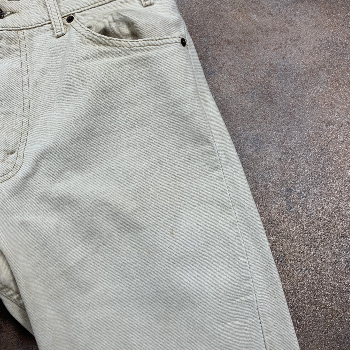 Vintage LEVI'S Jeans W33 L34 Mens Regular Fit Tapered Beige 70s