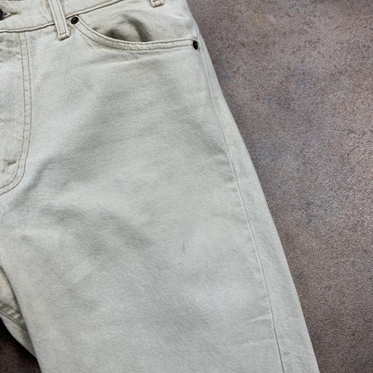 Vintage LEVI'S Jeans W33 L34 Mens Regular Fit Tapered Beige 70s