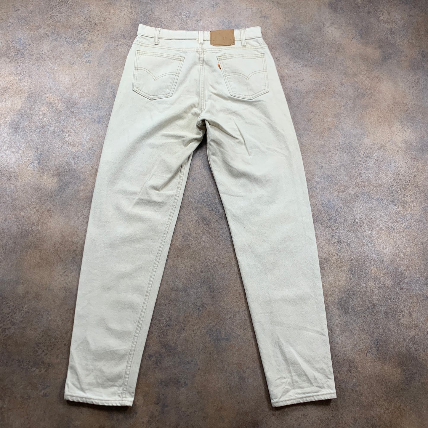 Vintage LEVI'S Jeans W33 L34 Mens Regular Fit Tapered Beige 70s