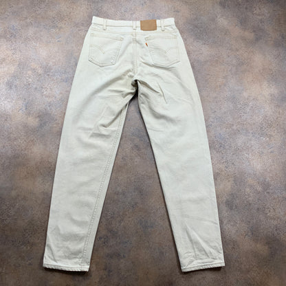 Vintage LEVI'S Jeans W33 L34 Mens Regular Fit Tapered Beige 70s