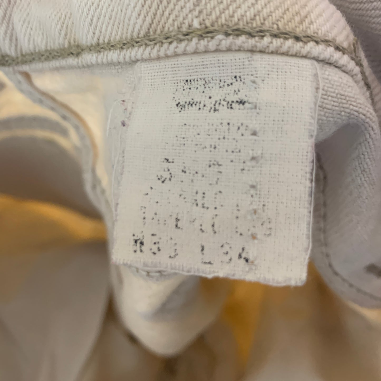 Vintage LEVI'S Jeans W33 L34 Mens Regular Fit Tapered Beige 70s