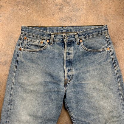 Vintage LEVI'S 501 Jeans W32 L25 Mens Regular Fit Straight Blue