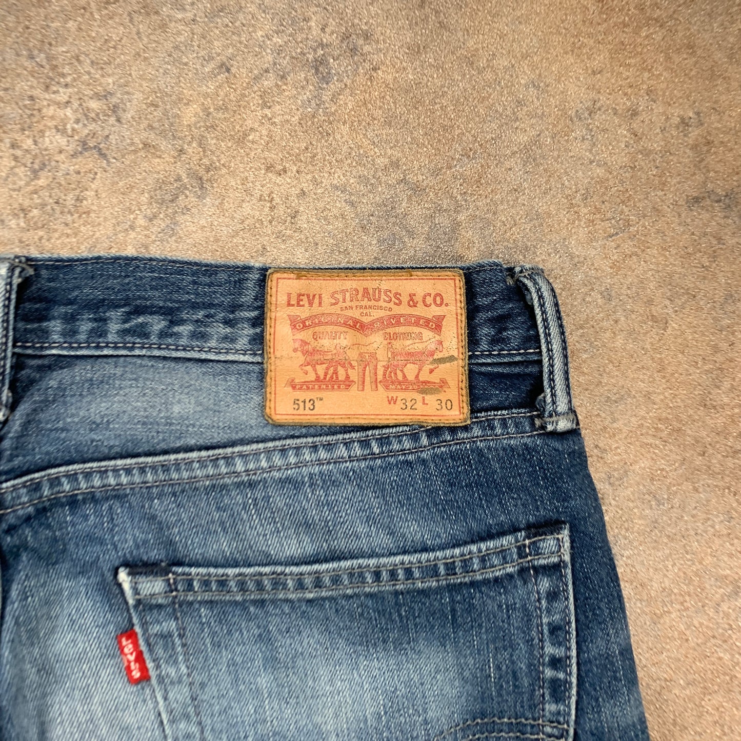 LEVI'S 513 Jeans W32 L29 Mens Slim Fit Blue