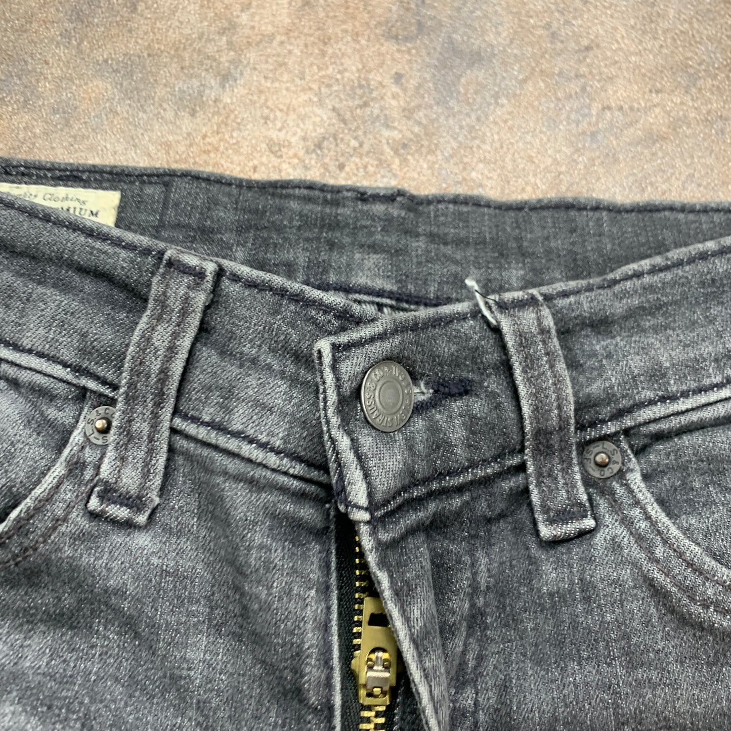 LEVI'S 510 Jeans W28 L30 Mens Skinny Fit Grey