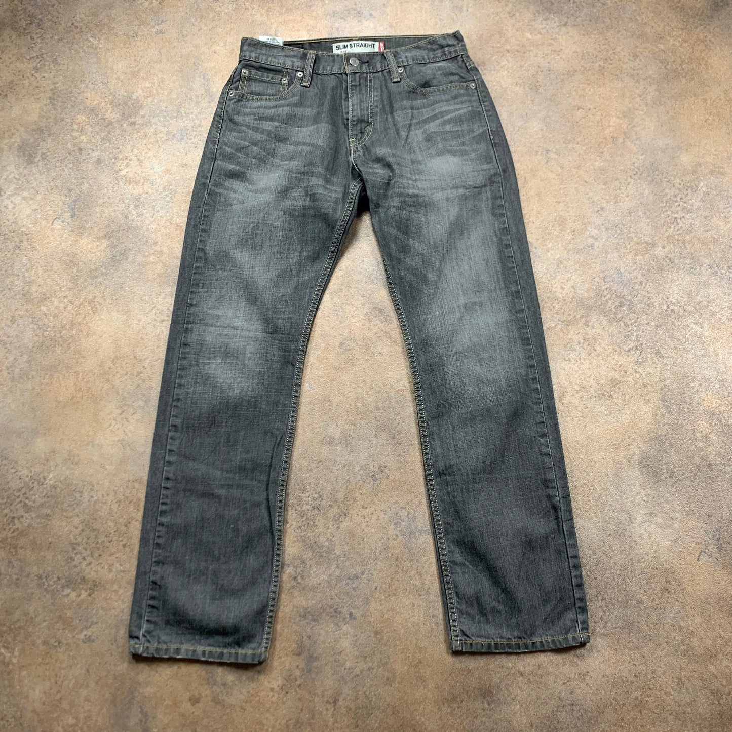 Vintage LEVI'S 514 Jeans W30 L30 Mens Regular Fit Straight Grey