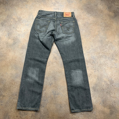 Vintage LEVI'S 514 Jeans W30 L30 Mens Regular Fit Straight Grey