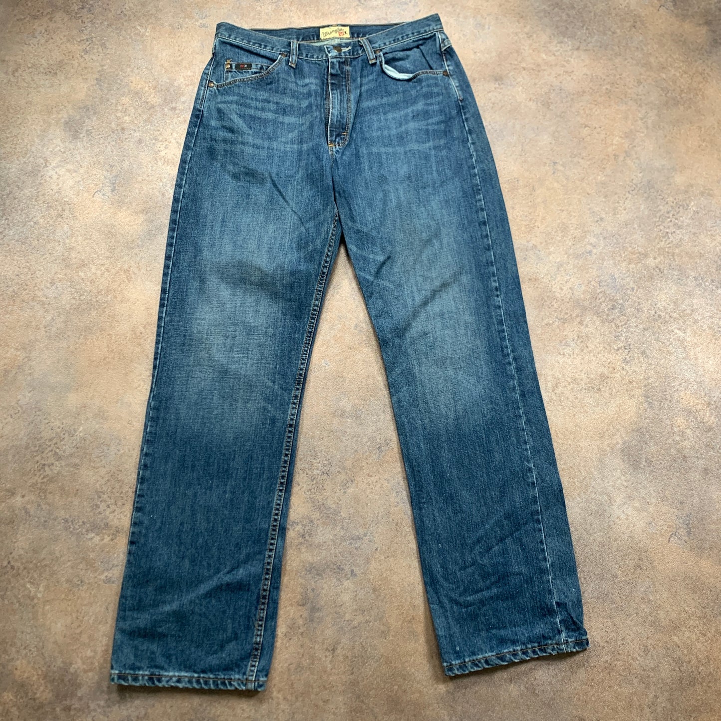 Vintage Wrangler Jeans W33 L34 Mens Relaxed Fit Straight Blue