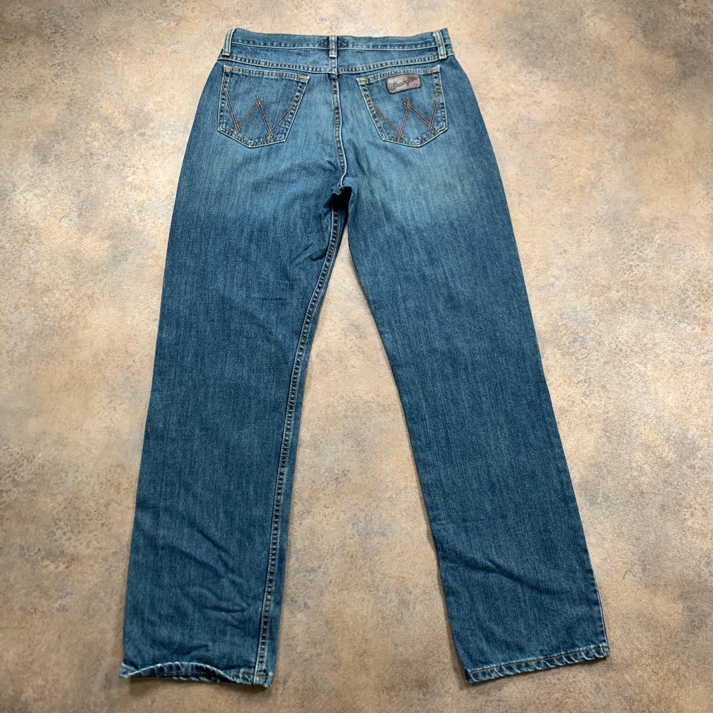 Vintage Wrangler Jeans W33 L34 Mens Relaxed Fit Straight Blue