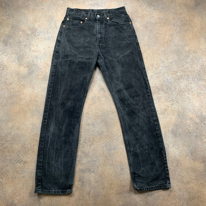 Vintage LEVI'S 505 Jeans W29 L32 Mens Regular Fit Straight Grey 90s