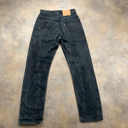 Vintage LEVI'S 505 Jeans W29 L32 Mens Regular Fit Straight Grey 90s