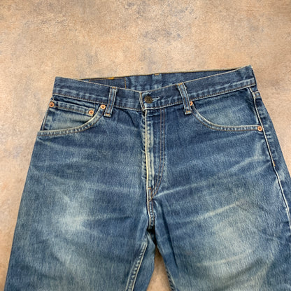 Vintage LEVI'S 521 Jeans W32 L25 Mens Regular Fit Straight Blue 90s