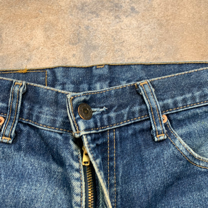 Vintage LEVI'S 521 Jeans W32 L25 Mens Regular Fit Straight Blue 90s
