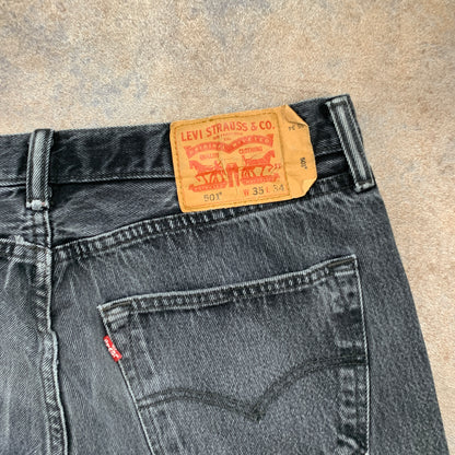 LEVI'S 501 Jeans W35 L31 Mens Regular Fit Straight Grey