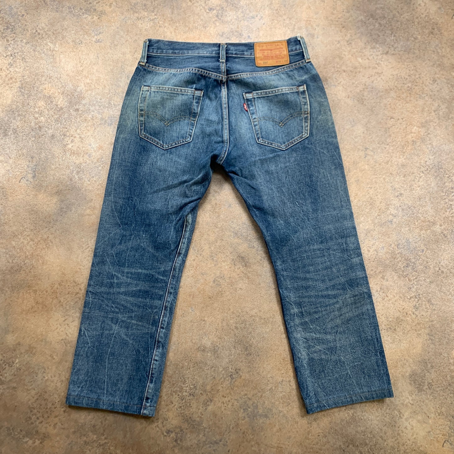LEVI'S 501 Jeans W30 L24 Mens Regular Fit Straight Blue