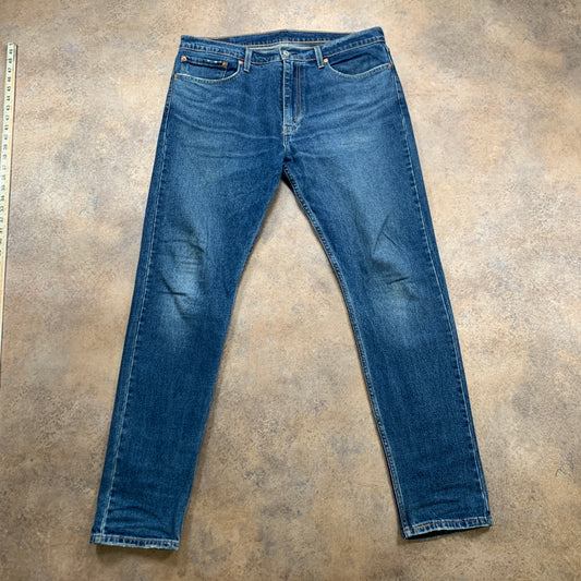 LEVI'S 512 Jeans W36 L34 Mens Slim Fit Tapered Blue